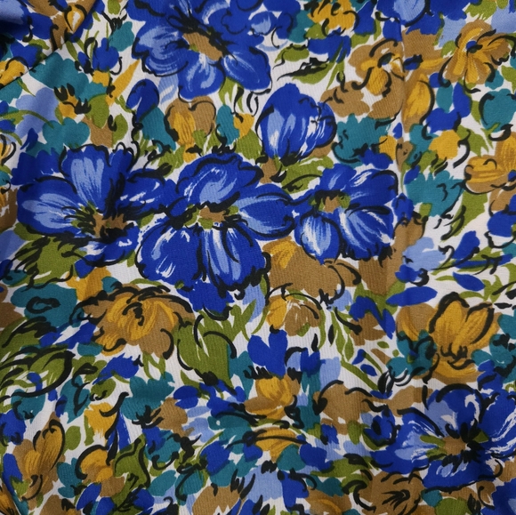 Vintage Judy Bond 80s Rare Floral Blouse Botanical Secretary Bomber Small - Picture 7 of 14